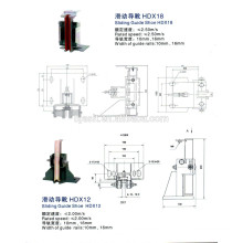 Chaussure de guidage HDX18, HDX12